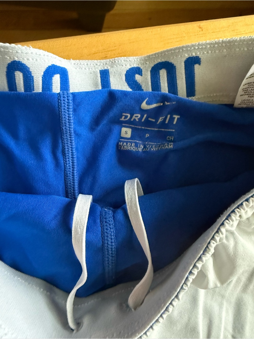 Women’s Nike Dri-Fit Blue and grey colored athletic shorts size small - Picture 3 of 6
